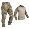 Tuta da combattimento Multicam Airsoft Abbigliamento da caccia Camicie tattiche Pantaloni militari Uomo Escursionismo Paintball Uniforme