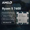 New AMD Ryzen 5 7600 CPU with Wraith Stealth Cooler 3.8GHz 6-Core 12-Thread R5 7600 Am5 Processor L3=32M For B650M Motherboard