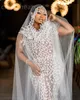 2024 Arabic Aso Ebi Plus Size Illusion Mermaid Luxurious Wedding Dress Crystals Sequined Lace Bridal Gowns Dresses ZJ202