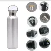 New Standard Mouth Double Wall Vacuum Flask 304 Stainless Steel Thermal Sport Water Bottles