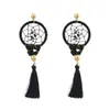 Charme Idealway 4 couleurs mode Boho longue goutte plaqué or gland fête Dangle Dream Catcher boucles d'oreilles livraison bijoux Dhgarden Dh5Qz