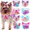 Zubehör 50/100PCS Spitze Diamant Hund Fliege Kleine Hund Katze Welpen Bowties Hochzeit Hund Liefert Hundepflege Zubehör für kleine Hunde