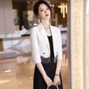 Jaquetas femininas mulheres primavera curto borla blazer casaco mini design streetwear elegante senhora escritório tops na moda outerwear profissional