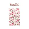 Couvertures 2pcs né bébé floral snuggle emmaillotage couverture sac de couchage swaddle réception