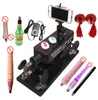 Automatic Make Love Sex Machines 6 cm infällbar Masturbation Machine Justerbara hastigheter Kärleksmaskiner Sexleksaker för manliga och kvinnor4892086