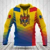 Benutzerdefinierte Name Moldawien Emblem Sport Stil Hoodies Lose Herren Mode Sweatshirts Junge Casual Kleidung Übergroße Streetwear