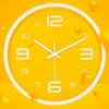 Duży cyfrowy zegar ścienny cichy Nordic Kreatywny żółty nowoczesny dom prosty zegar ścienny208q