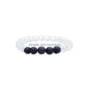 Perles de pierre de lave naturelle brins faits à la main Yoga énergie charme bracelets pour femme hommes amoureux bracelet élastique bijoux livraison directe Dhb64