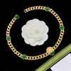 Pendant Necklaces Pendant Necklaces Brass Material Cuban Pendants Emeralds Relief Lions Classic Elements Fashion Designer Jewelry Chain Banquets Christmas Gift