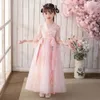 Robe Hanfu pour filles chinoises de 2-10-14 ans, mignonne, pour enfants, pographie de noël rétro, robe de tir ancienne po, 240226