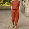 Women's 2-Piece Ribbed Off-Shoulder Tracksuit Set