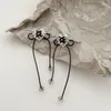 Brincos pendurados 12 pares/lote joias da moda metal coração arco nó brinco para mulheres