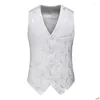 Mens Vests 2024 Waistcoats Suit Vest For Men Black Victorian Gothic Steampunk Formal Waistcoat Tuxedo 6Xl Big Size Drop Delivery Appar Otdxv