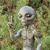 Статуя инопланетянина из космоса, набор фигурок марсиан для дома, уличные фигурки, садовые украшения, декор Miniatures195L