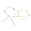 Solglasögon klassiska metallögon slitage anti-blå ljusglasögon glasögon myopia optisk spegel synvård