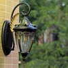 Vägglampor Europa retro ljus trädgård gård veranda lampa bostad vardagsrum balkong exteriör vattentät belysning e27 glasarmaturer