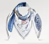 Top luxury Designers Silk Head Scarfs Women Luxurious bandana square Bandeaus Fairy chiffon Luxe Fashion Handle Bag Scarves Blue hot air balloon UP AND AWAY 90 M79151