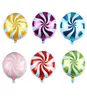 2022 New Round Windmills Pattern Balloons 6 Style Candy Colors PinkGreenYellowBlueRedFushcia Decorative Kids Birthday Party F9579175