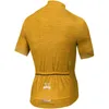 Vestes de course hommes jaune cyclisme maillot costume vêtements de vélo Sport chemise manches vêtements d'équitation cuissard noir