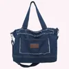 Bag Jean Crossbody Fashion Denim Pouch Large Capacity Multifunctional Retro Versatile Satchel