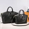 Embrossed black designer bag leather top handle bags purses crossbody shoulder bag zipper casual tote women fashion designer tote bag luxury handbags purse