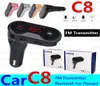 C8 Wireless Bluetooth Multifunktion FM Sändare USB Car Chargers Adapter Mini Mp3 Player Kit Holders TF Card Handsets8431148