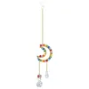 Décorations de jardin Star Sun Catcher Moon Heart Shape Rainbow Maker Prism Sparkle Coloré Pendentifs en cristal faits à la main pour