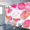 Natuur Rose Petal 8d Zijde Muurschildering Po Wallpaper 3d Contact Wall Paper Papers Home Decor Wallpapers voor Woonkamer TV Muurschilderingen Art1179n