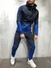 Mens Sportswear Tvådelat Set Mens Casual Hooded Sports Wear Tract Training Sweat Suit Men Track S-3XL Tracksuits