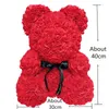 Fleurs décoratives 1 pièces artificielle 40 cm ours en peluche petite amie anniversaire noël saint valentin cadeau présent pour fête de mariage