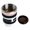 Garrafas de água lente da câmera caneca de café copo de viagem 350 ml aço inoxidável isolado presentes legais para pographers