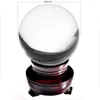 Arts et artisanat navire des États-Unis 200mm Rare clair asiatique Quartz feng shui boule boule de cristal sphère mode décor à la maison bonne chance 210728233p