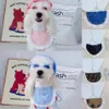 Marca de moda letras bordado pet saliva toalhas cão vestuário luxo pet bandanas 8 cores personalidade charme teddy bulldog triangl257q