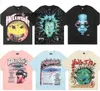 Men's T-Shirts American fashion brand Hellstar Abstract body fun print vintage high quality double cotton designer casual short sleeve T-shirts for men and women