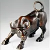 Statua di bue feroce toro feroce in bronzo di Big Wall Street 13 cm 5 12 pollici2514