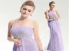 Säljer Aline Strapless Empire Midjelinje Crystal Pärlängd Golvlängd Prom Dress Bridesmaid Dress5458661