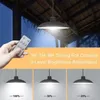 Double Heads Solar Pendant Light Outdoor Indoor Waterproof 60 LED Solar Lamp med Pull Switch Belysning för trädgårdsflödesljus 240227