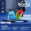 Bang 20000 Puffs Smart Screen Smart Cigarettes jetables Vape 0% 2% 3% 5% 25ml POD PRÉFULTE