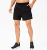 Alo Uomo Nuova Estate Tinta Unita Palestra Corsa Ciclismo Grigio Pantaloncini Sportivi Casual Asciugatura Rapida Traspirante Fitness Capris Leggero Elastico Pantaloni per Adulti Abbigliamento Sportivo