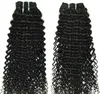 Mongolisk kinkig hårbunt av god kvalitet Curly Hair Bunds 100g/Piece 3st/Lot Afro Curly Virgin Remy Hair Weaving Free Express