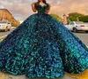 Вечернее платье Quinceanera с блестками, вечернее платье на шнуровке, пышное женское бальное платье для выпускного вечера, длинное гала-вечернее платье на заказ, гала-де-вечер 27609779