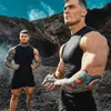 Men tight tank top mens gym fitness vest mens muscle sports Leisure jogging Exercise sports sleeveless shirt top 240304