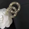 20Style Luxury Designer Brand Letter Brosches Elegant Fashion 18K Gold Plated Inlay Crystal Rhinestone Jewelry Brosch Charm Pearl Pin gifta Jul Party Gift Gift