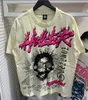 maglietta designer di magliette Hellstar Mens T-shirt a maniche corte magliette da donna donna di alta qualità streetwear hip hop moda maglietta