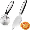 Bıçak pizza kesici takım elbise paslanmaz çelik yuvarlak bölü bıçağı pasta makarna hamur mutfak alet pişirme kesme malzemeleri