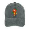 Bérets Orange Bird Cowboy Hat Snap Back Casquette de luxe dans le golf Chapeaux pour femmes pour hommes de soleil