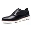 Casual Shoes Leather Men Lace-Up Sneakers Business Men's Lightweight Soft Sole Fashion Dress 39-47