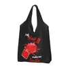 Shopping Bags Nail Artist Gift Groceries Tote Bag Women Kawaii Manicurist Polish Shopper Shoulder Big Capacity Handbags