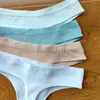 Slipje Dames Damesslipje 4 stks/pak Sexy String Dames Lingerie Lot Laagbouw Vlekken Dames Fitness G-string Ondergoed Naadloos Effen Kleur ldd240311