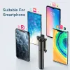 Gimbal upmeks 4, 1 kablosuz bluetooth selfie sopa ile LED halka ışığı ışığı katlanabilir tripod iPhone Xiaomi Samsung Oppo Live Tripod